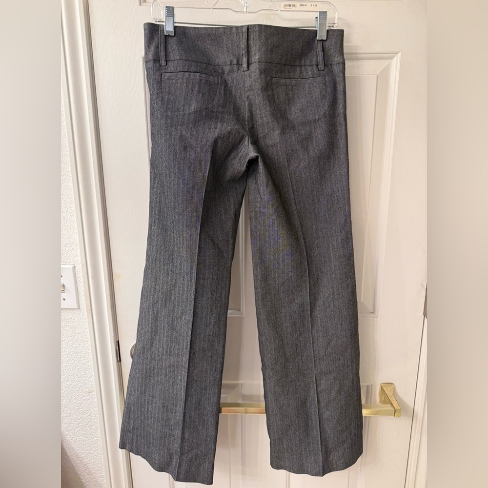 Gray Wide-Leg Trousers